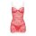 KOTEK Kristinella babydoll & thong red-white S/M - L/XL