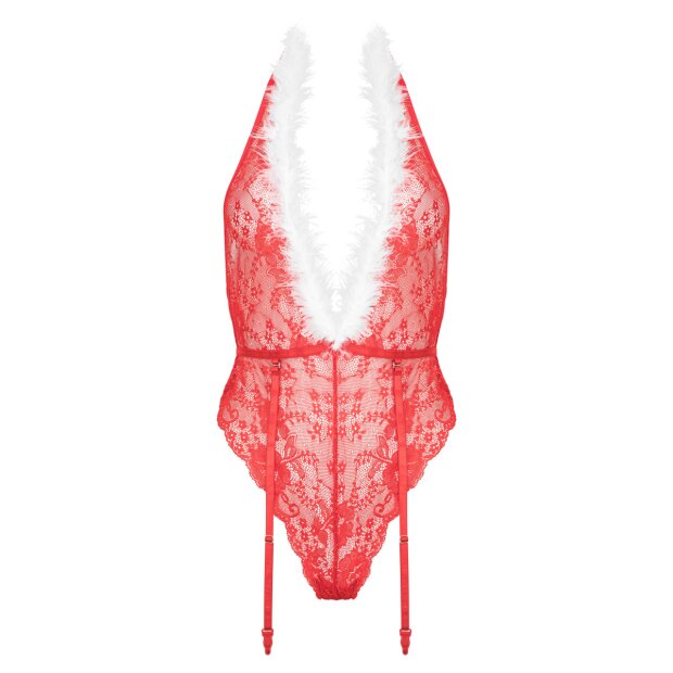 KOTEK Kristinella body red-white S/M - L/XL