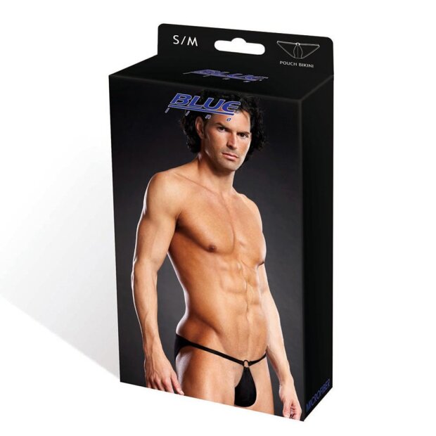 BLUE LINE Microfiber Pouch Bikini Black S/M - L/XL