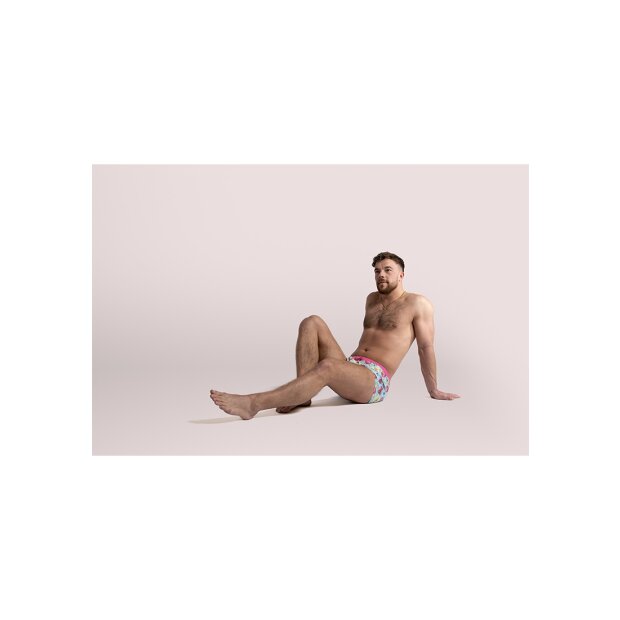 Prowler Badeshorts blau, pink S - XL