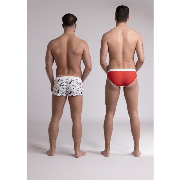 Prowler Badeshorts Petplay weiß S - XL