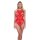Baci Jacquard Bodysuit Red Onesize - Queensize