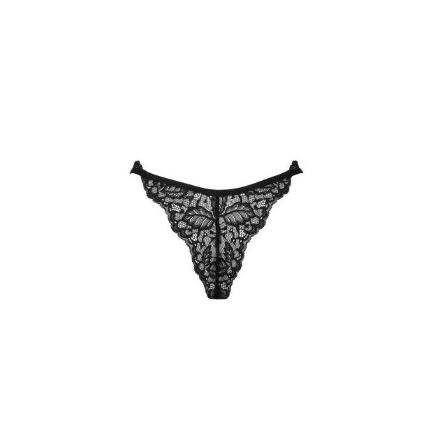 Bellastia Lace Thong - Black - XS/S - XL/XXL