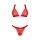 Obsessive Elianes Set BH und String mit Spitze rot XS/S - XL/XXL