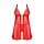 Obsessive Elianes Set Babydoll mit String und Schmuckherz Detail rot, gold XS/S - XL/XXL