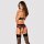 Obssesive Rosenty Set BH Strapsgurt & String rot, schwarz XS/S - XL/XXL