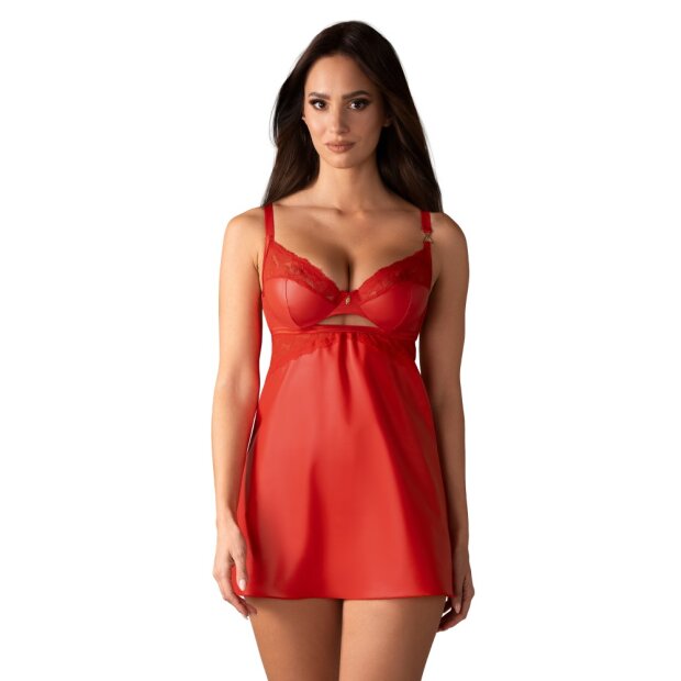 Obsessive Aliosa chemise&thong S/M - XXL/3XL