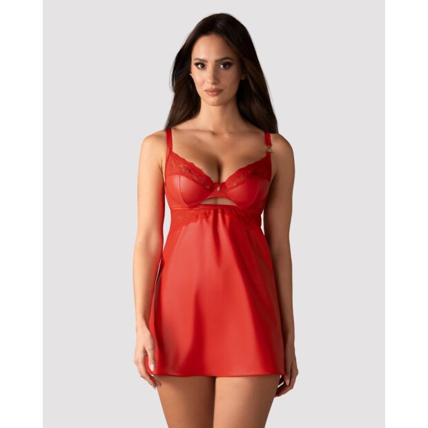 Obsessive Aliosa chemise&thong S/M - XXL/3XL