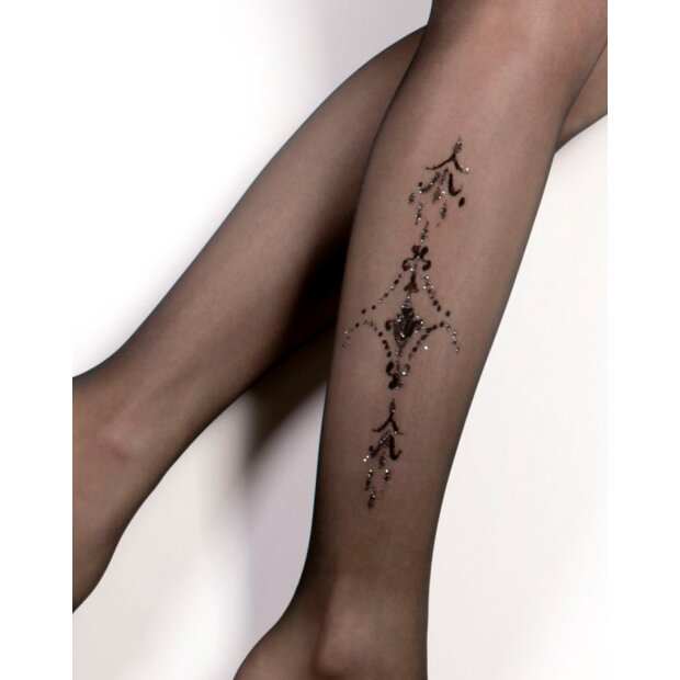 Ballerina - Fantasy Hold-Up - Stockings (30 denier) - Black - S/M - L/XL