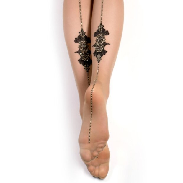 Ballerina - Fantasy Hold-Up - Stockings (20 denier) - Black - S/M - L/XL