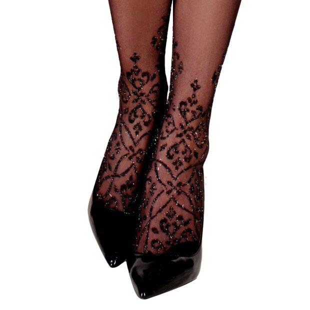 Ballerina - Fantasy Hold-Up - Stockings (20 denier) - Black - S/M - L/XL