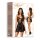 Beauty Night Fashion Dark Mirage chemise & thong black S/M - XXL/3XL