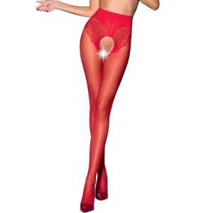 Passion Tiopen 006 Stocking Red (30 DEN) XS/S - M/L