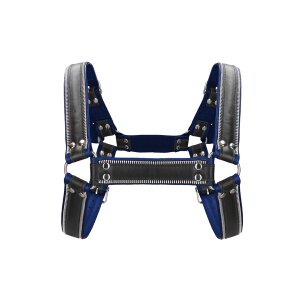 Shots Z-Serie Brustgeschirr schwarz, blau S/M - L/XL