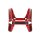Shots Leder Brustgeschirr rot S/M - L/XL
