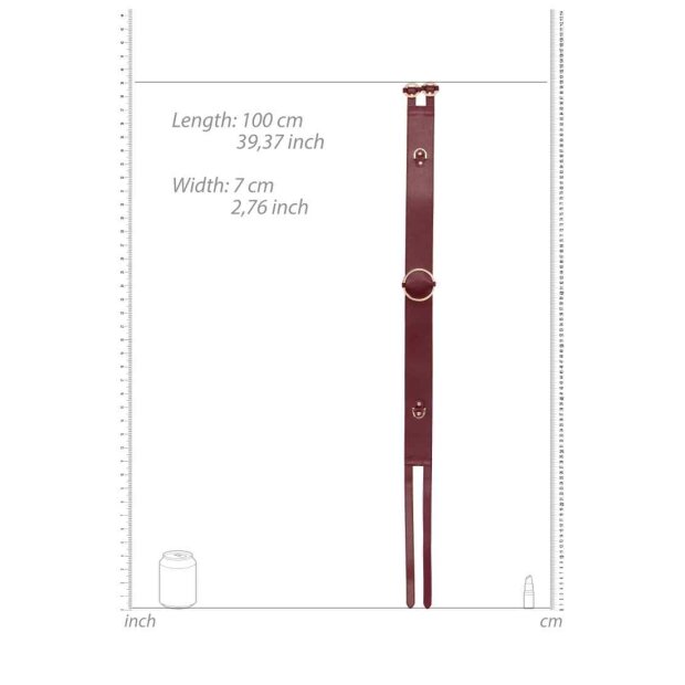 Ouch Halo - Waist Belt Burgundy S/M - L/XL