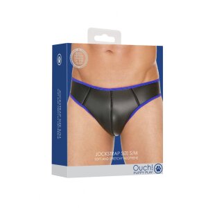 Shots Ouch! Neoprene Jockstrap blau S/M - L/XL