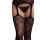 Suspender Rhinestone Bodystocking - Black Onesize - Queensize