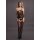 Suspender Rhinestone Bodystocking - Black Onesize - Queensize