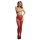 Suspender Rhinestone Pantyhose Red Onesize - Queensize