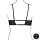 Le Désir Keyhole Mesh Bra with Double Back Straps and Adjustable Sliders Black Onesize - Queensize