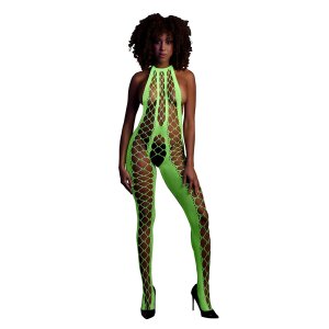 Shots Ouch! UV-Neon Bodystocking grün Onesize -...