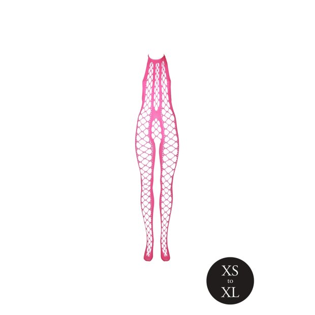 Shots Ouch! UV-Neon Bodystocking pink Onesize - Queensize