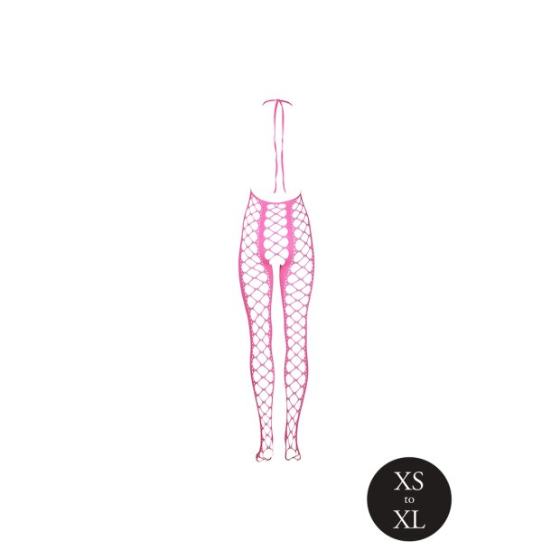 Shots Ouch! UV-Neon Bodystocking pink Onesize - Queensize