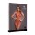 Fishnet and Lace Bodystocking Red Onesize - Queensize