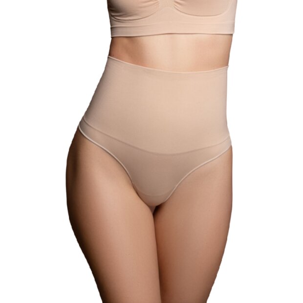 Bye Bra Seamless High Waist Thong Medium Control - S - XXL