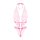 Christine Lace open crotch body Renee- pink - S/M - L/XL