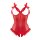 Christine Wetlook Body with open crotch/cups Mistique red S/M - L/XL