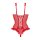 Christine Wetlook Body with open crotch/cups Mistique red S/M - L/XL