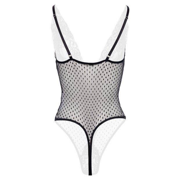 Christine Sensual open crotch body Dewi- black - S/M - XXL