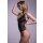 Christine Sensual open crotch body Dewi- black - S/M - XXL