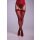 Christine Suspender Stocking - Red - S/M - L/XL