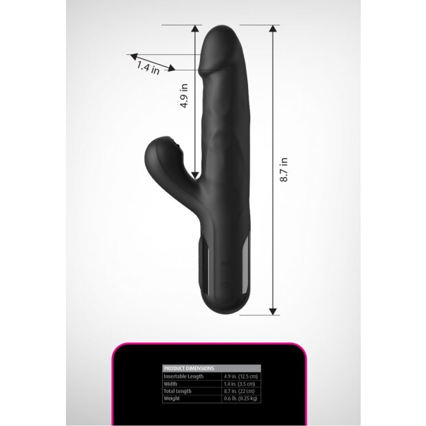 Fetish Fantasy Sonix Silicone Thruster Black