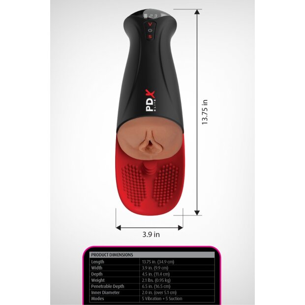 PDXE Fuck-O-Matic Pro XL Brown