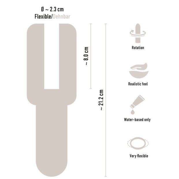 You2Toys Stroker Rotating Masturbator Clear