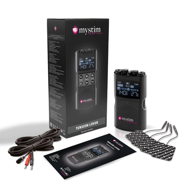 Mystim Tension Lover 2 stimulation device with 2 channels & 10 programs
