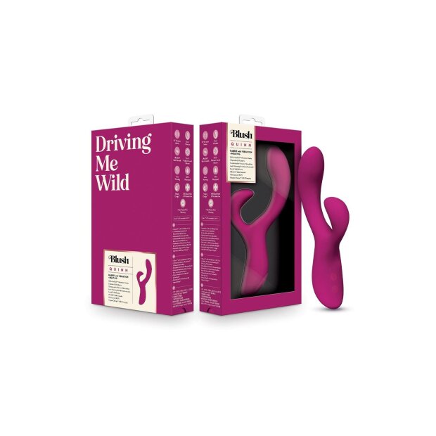 Blush Quinn Rabbit Vibrator Burgundy