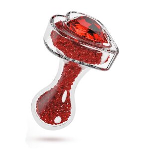Blush Oh My Gem Lustre Anal Plug Rot 8,3 cm Ø 3,2 cm