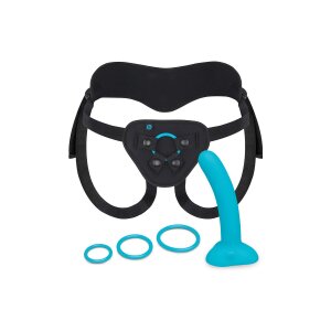 B-Vibe Every Body harnais strap-on avec gode multicolore...