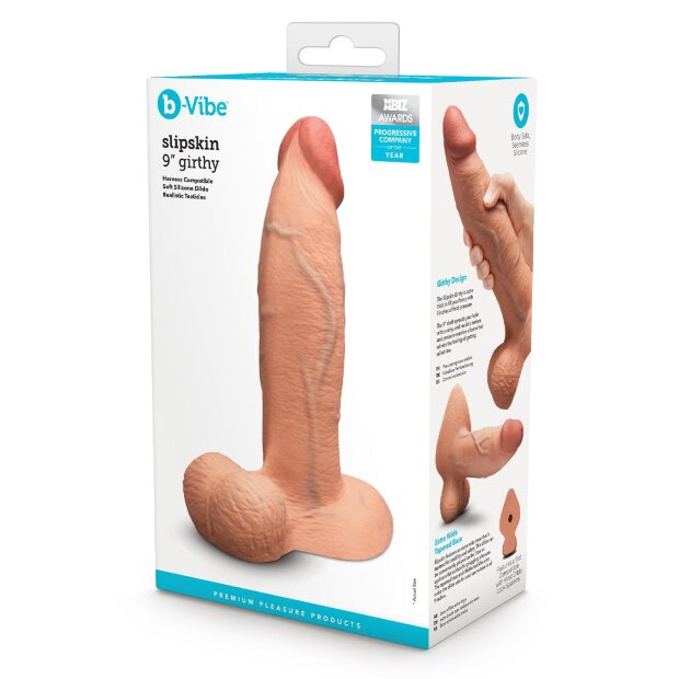 B-Vibe Slipskin gode large beige 23 cm