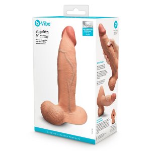 B-Vibe Slipskin Breiter Dildo Beige 23 cm