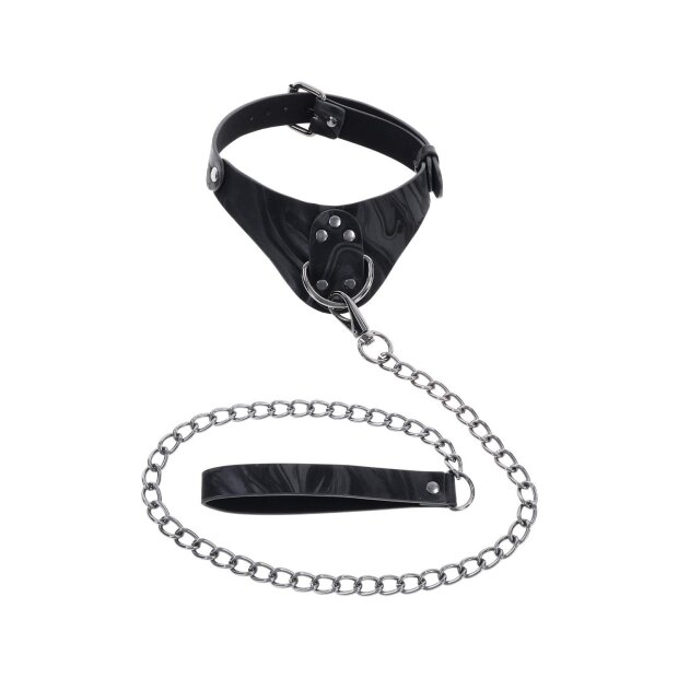 Sportsheets Velvet Noir Collar & Leash