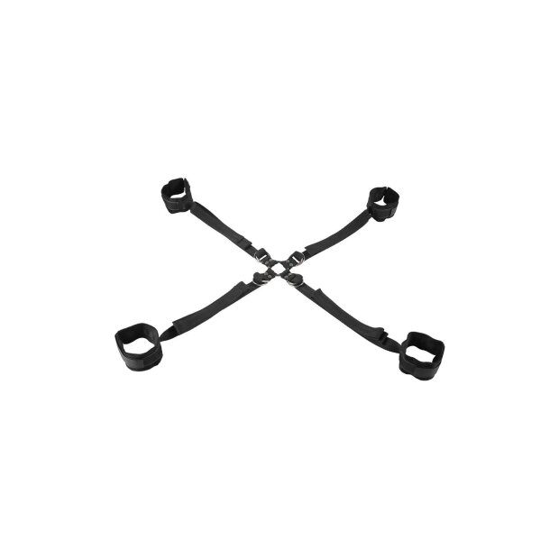 Sportsheets Velvet Noir Adjustable Hog Tie & Cuff Set