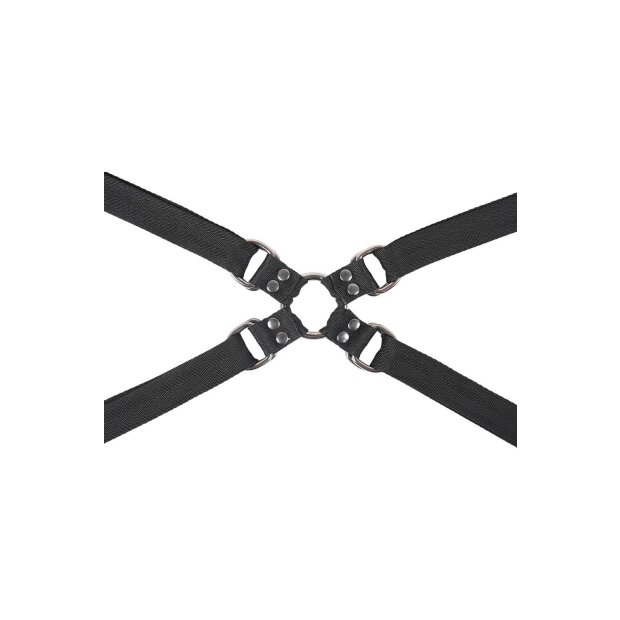 Sportsheets Velvet Noir Adjustable Hog Tie & Cuff Set