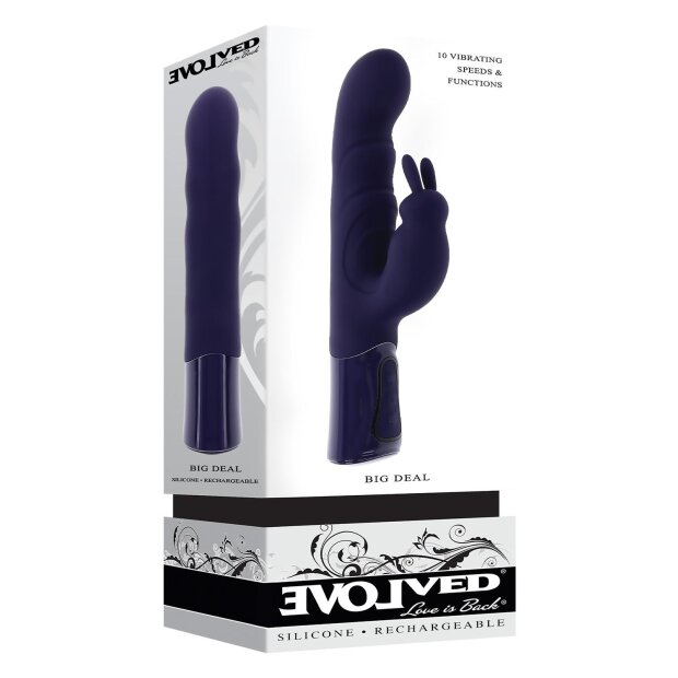 Evolved Big Deal Rabbit Vibrator Lila 26 cm