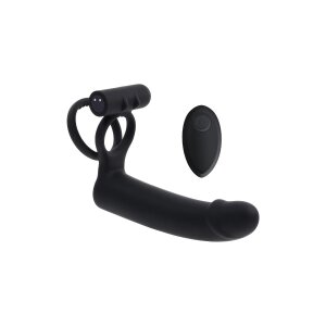 Evolved Gender X Dildo mit Penisring Schwarz 20 cm...